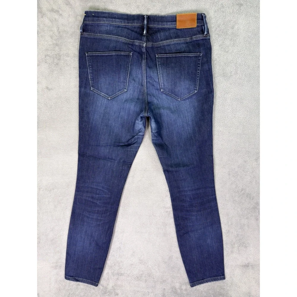 Madewell Jeans Womens 31 Blue Dark Wash Skinny Skinny Ankle High Riser Stretch